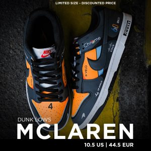 Mclaren - Dunk Lows - 10,5 US - Ready Stock