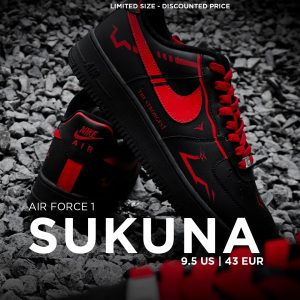 Sukuna - Air Force 1 - 9.5 US - Ready Stock