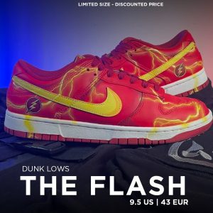 The Flash - Dunk Lows - 9.5 US - Ready Stock