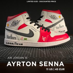 Ayrton senna - Air Jordan 1s - 11 US - Ready Stock