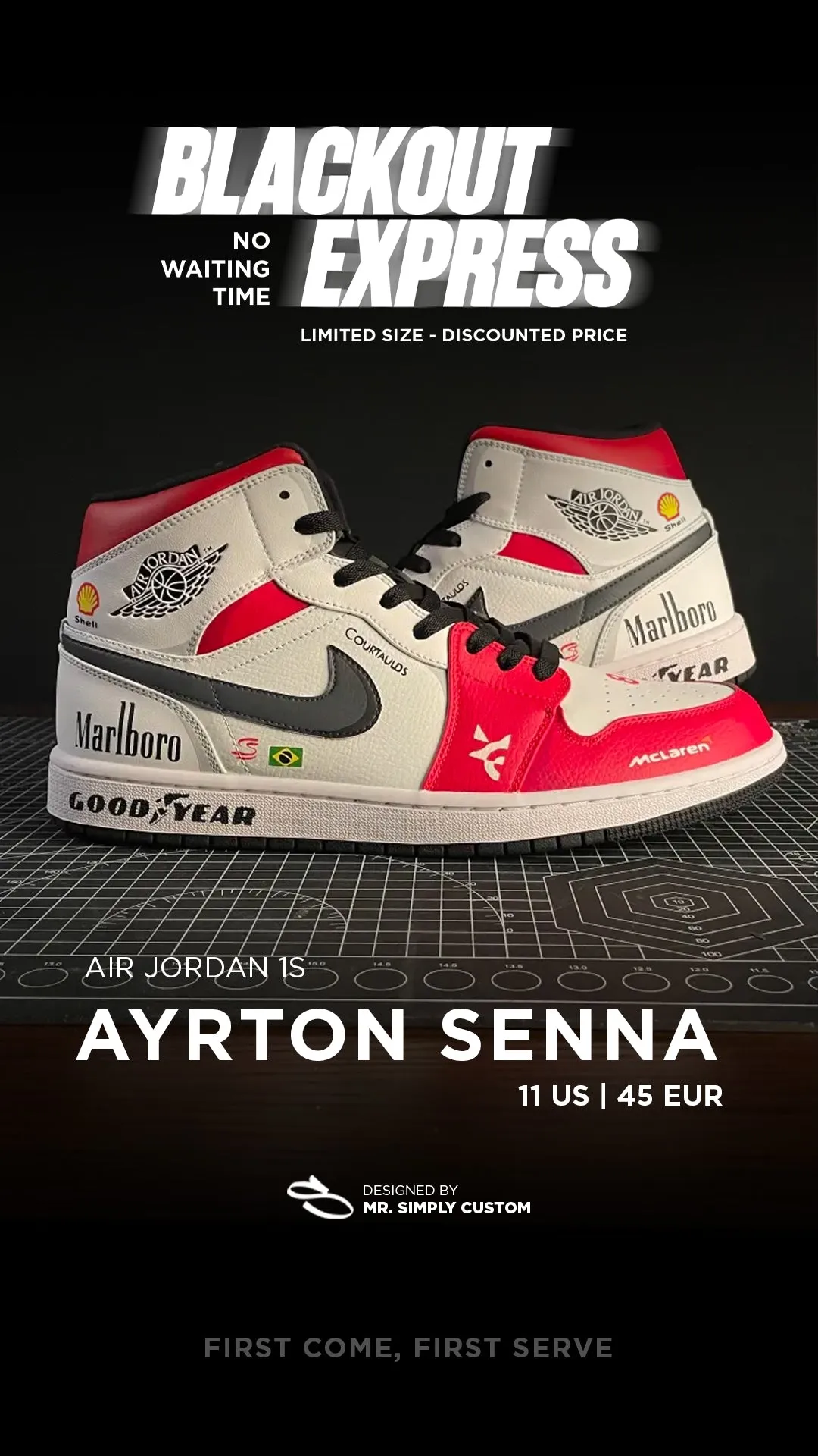 Ayrton senna - Heritage High Sneakers