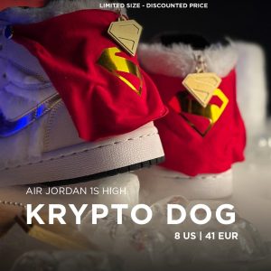 Krypto Dog - Air Jordan 1s - 8 US - Ready Stock