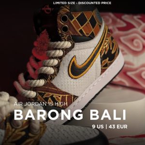 Barong Bali - Air Jordan 1s - 9 US - Ready Stock