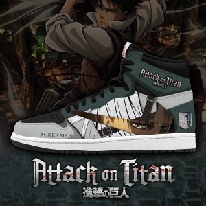 Levi Ackermann - Attack on Titan - High-Top Sneakers